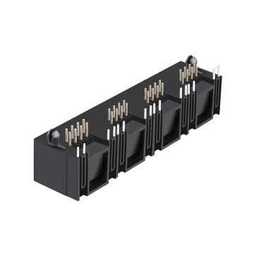 LPJE401-0NGNL rj45 1x4 jacks without integrated magnetics without shield tab up yellow green led image 5