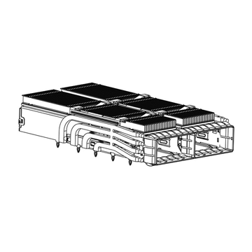 te 2324313-7 compatible link-pp qsfp-dd 1x2 cage assembly with emi spring
