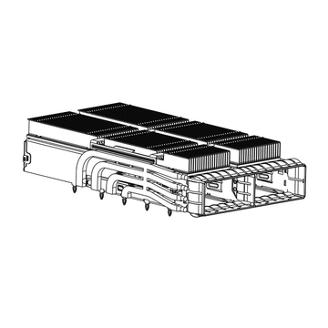 TE 2324313‑5 Compatible LINK-PP QSFP‑DD 1x2 Cage Assembly With EMI Spring