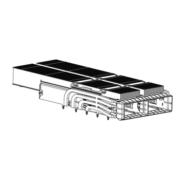 te 2324313-4 compatible link-pp qsfp-dd 1x2 cage assembly with emi springs heat sink