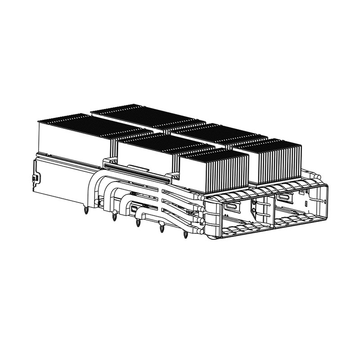 TE 2324313‑1 Compatible LINK-PP QSFP-DD 1X2 Cage Assembly With EMI Springs Heat Sink