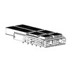 TE 2-2324313-4 Compatible LINK-PP QSFP-DD 1X2 Cage Assembly With EMI Springs Heat Sink thumb image 1