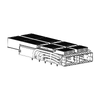 TE 1-2324313-1 Compatible LINK-PP QSFP-DD 1X2 Cage Assembly With EMI Springs Heat Sink Included Lightpipe thumb image 1