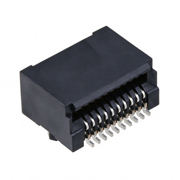 UE763GA203600T Amphenol Compatible LINK-PP SFP Receptacle Connector Solder 20 Position Surface Mount Right Angle