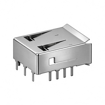 amphenol 10133694-101lf compatible link-pp 1x1 sfp cage solder through hole right angle