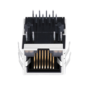 Совместимость с Belfuse SI-60024-F LINK-PP LPJ0012G4NL 10/100 Base-T, разъем с цоколем E14 (зеленый и желтый/зеленый и желтый светодиоды), однопортовый, 90-градусный, сетевой разъем RJ45, изображение 2