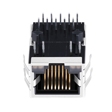 Compatibile con RB1-2S5T9W14 LINK-PP LPJG0833G4NL 100/1000 Base-T Tab Down G&Y/G&Y Led Connettore RJ45 a una porta per montaggio su scheda immagine 2