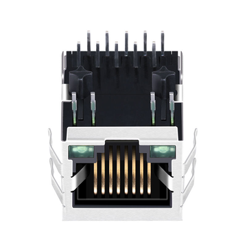 Συμβατό με Halo HFJ11-1G16E-L11 LINK-PP LPJG0873GFNL Tab Down Πράσινο/Πράσινο LED 1 θύρας Μαγνητικές υποδοχές RJ45 Gigabit εικόνα 2