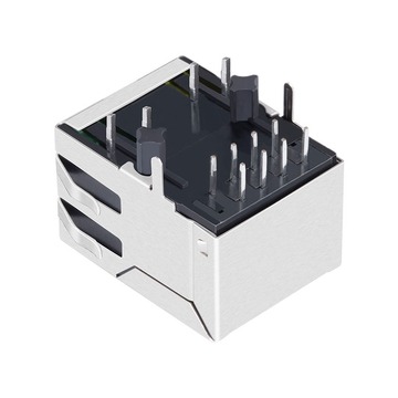 LPJ0012A73NL 10/100 Base-T Single Port Shielded RJ45 Connector Green/Yellow LED image 4