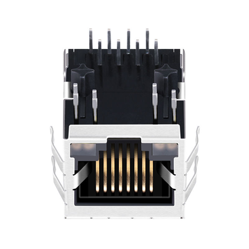 P65-P0G-11K9 kompatibel LINK-PP LPJ0014A55NL 10/100 Base-T Tab Down Orange&Green/Orange&Green LED 1 Port Cat5e RJ45 Modular Jack image 2