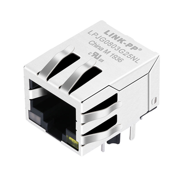 RB1-2A5BAK1A compatible link-pp lpjg0803g25nl 100 1000 base-t single port rj45 magjack tab down orange green yellow led