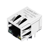 Pulse J00-0065NL Compatible LINK-PP LPJ0011ABNL 10/100 Base-T Integrated RJ45 Magjack Tab Down Green/Yellow Led thumb image 1