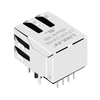 X Mehrere XMG-J1B121ZCCD-kompatibel LINK-PP LPJ0012AHNL 10/100 Base-T RJ45 Magnetstecker, Lasche nach unten, grüne/gelbe LED, Vorschaubild 5