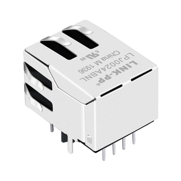 Pulse J0024D21BNL Compatible LINK-PP LPJ0024ABNL 10/100 Base-T Tab Down Green/Yellow Led One Port RJ45 Connector Socket image 5