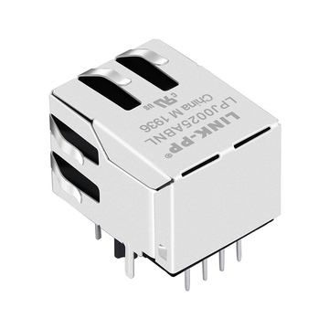 Совместимость с импульсным J1B121ZDD LINK-PP LPJ0025ABNL 10/100 Base-T, разъем с цоколем E1, зеленый/желтый светодиод, 5 порт, угловой разъем RJ45, изображение 1