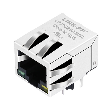 Bothhand LU1T516-43 LF Compatible LINK-PP LPJ0025ABNL 10/100 Base-T Tab Down Green/Yellow Led 1 Port Industrial Ethernet RJ45 Connector