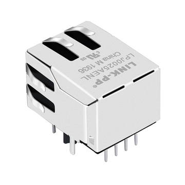 Beidehands NU1S516-434LF compatibel LINK-PP LPJ0025AENL 10/100 Base-T Tab Down Groen/Gele LED 1x1 Poort 8P8C RJ45 met Geïntegreerde Magneten afbeelding 5