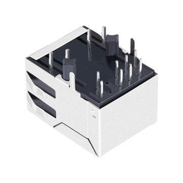 13F-67CGYDS2NL 10/100 Base-T Single Port RJ45 Network Connector Tab Down Green/Yellow Led image 4
