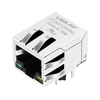 Pulse J1B1211CFD Compatible LINK-PP LPJ4013AHNL 10/100 Base-T Tab Down Green/Yellow Led One Port Connector RJ 45 Modular Jack thumb image 1
