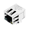 Compatible con Hanrun HYE-202FNL LINK-PP LPJG0801AHNL Gigabit Tab Down LED verde/amarillo Puerto único Cat6 Conector Jack registrado RJ45 Imagen en miniatura 1