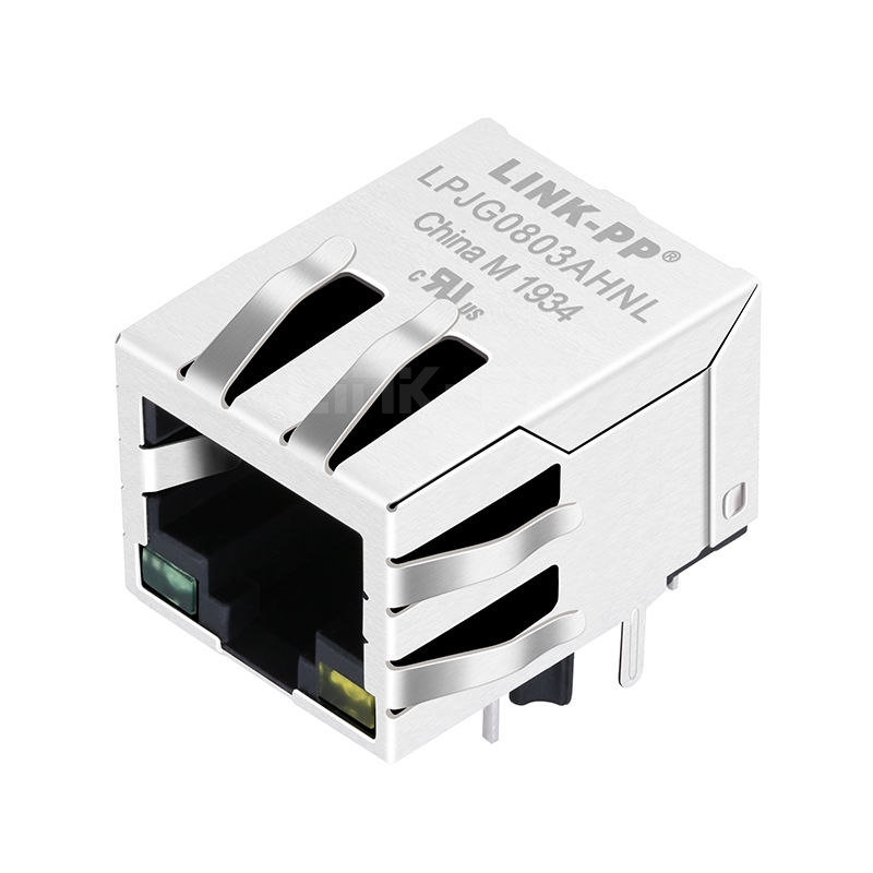 RG11884-FA127-L02 Compatible LINK-PP LPJG0803AHNL 100/1000 Base-T Tab Down Green/Yellow Led 1x1 Port Network Connectors RJ45 Modules