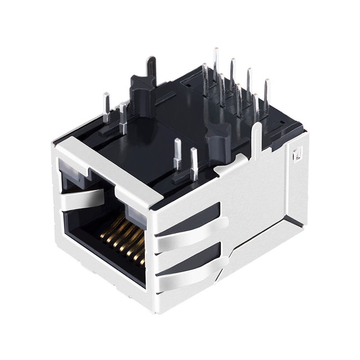 Halo HFJ11-2450E-L55RL-compatibel LINK-PP LPJ0011G4NL 10/100 Base-T Magjack RJ45 Tab Down Groen & Geel/Groen & Geel LED afbeelding 3