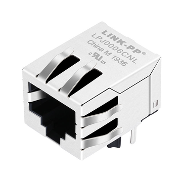 pulse j0006d21 compatible link-pp lpj0006cnl 10 100 base-t tab down without led 1x1 port 8p8c rj45 jack pcb