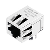 Amphenol RJSE1A0289 Compatible LINK-PP LPJ0017CNL 10/100 Base-T Tab Down Without Led Single Port 8 Pin RJ45 Ethernet Socket thumb image 1