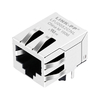 Compatible Halo HFJ11-CMC1ERL LINK-PP LPJ0052CNL Languette 10/100 Base-T vers le bas sans LED, port unique, connecteur femelle RJ8 8P45C, image de pouce 1