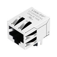 LPJ0052CNL 10/100 Base-T منفذ واحد RJ45 أنثى موصل التبويب لأسفل بدون LED