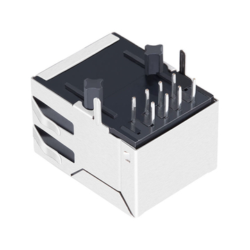 LPJ0052CNL 10/100 Base-T Однопортовый RJ45 гнездовой разъем с контактом вниз, без светодиода, изображение 5