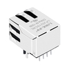 Compatível com Halo HFJ11-S101ERL LINK-PP LPJ0215CNL 10 Base-T guia para baixo sem LED de porta única Cat5e RJ45 conector soquete imagem polegar 5