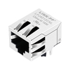 Compatible Belfuse SI-60136-F LINK-PP LPJ4012CNL 10/100 Base-T Connecteur magnétique RJ45 à port unique Languette vers le bas sans image de pouce LED 1