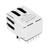 Compatible con RJP-003TC1 LINK-PP Conector POE LPJ4284CNL 10/100 Base-T, conector magnético RJ45 con diodo rectificador, pestaña de un puerto hacia abajo sin Led, imagen del pulgar 5