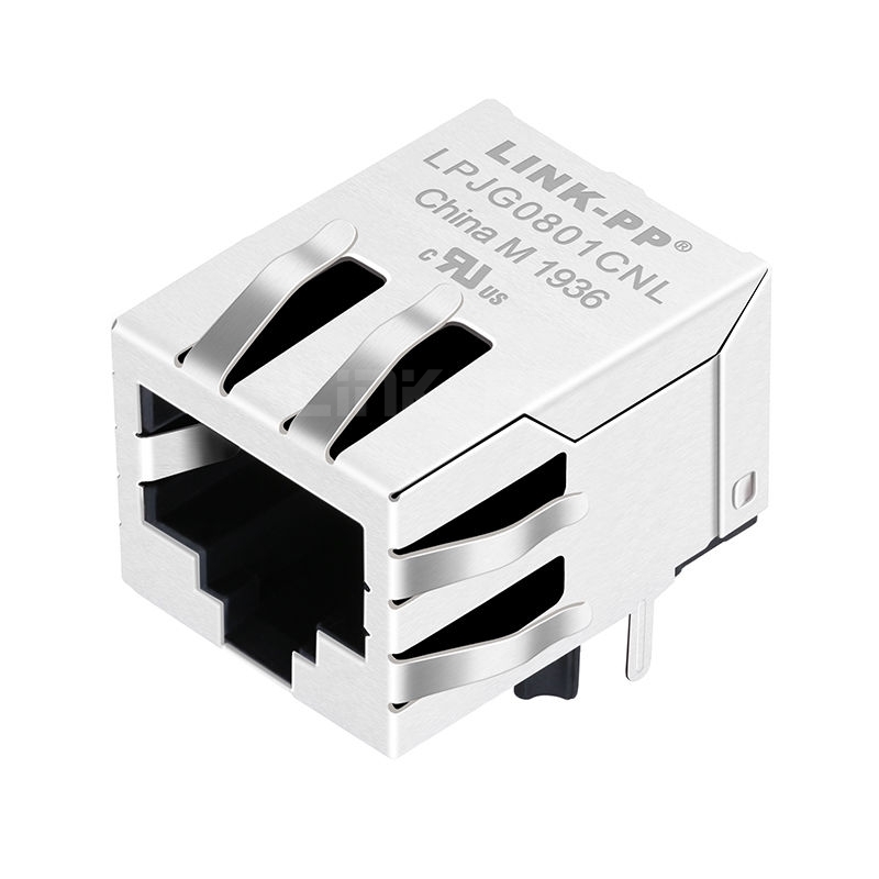 Hanrun HR901131C Compatible LINK-PP LPJG0801CNL 1000 Base-T RJ45 Cat6 Jack 10 Pin Tab Down Without Led
