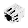 LPJG0805CNL 100/1000 Base-T Tab Down بدون منفذ واحد RJ45 PCB Connector صورة الإبهام 1