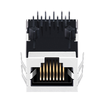 Wurth 7499111001A Compatible LPJG0813CNL Gigabit magnetics RJ45 Jack 1000 Base-T Tab Down Without Led image 4