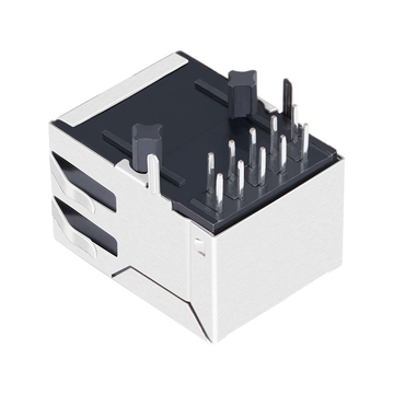LPJG0887CNL 100/1000 Base-T, разъем с фиксатором вниз, без светодиода, однопортовый экранированный модульный разъем RJ45, изображение 3