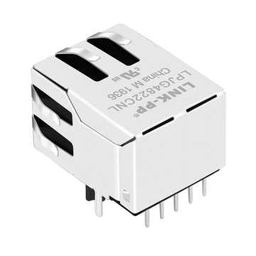 Compatibile con XFMRS XFGIG8Q-C1-4MS LINK-PP LPJG4822CNL 100/1000 Base-T Tab Down Senza LED Una Porta RJ-45 Rete Magjack immagine 5