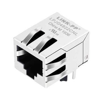 XFMRC XFGIGBQ-COMBO1-4MS Compatible LINK-PP LPJG4822CNL 100/1000 Base-T Tab Down Without Led One Port Network RJ-45 Female Connector