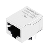 Compatível com Halo HFJ11-2450E-S1RL LINK-PP LPJ0011DNL 10/100 Base-T 8P8C RJ45 Magjack Connector Tab Down sem Led imagem do polegar 1