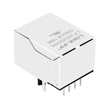 Hanrun HR901102A Compatible LPJ0025DNL 10/100 Base-T 1 Port RJ45 Magnetic Jack Shielded Tab Down Without Led image 2