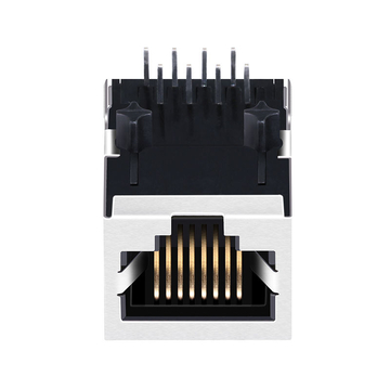Hanrun HR901102A Compatible LPJ0025DNL 10/100 Base-T 1 Port RJ45 Magnetic Jack Shielded Tab Down Without Led image 4