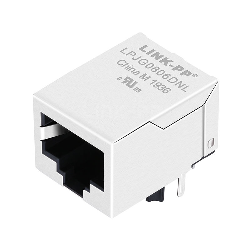 Hanrun HR901130A Compatible LINK-PP LPJG0806DNL 100/1000 Base-T Single Port magjack rj45 Tab Down Without Led