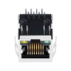 13F-61JGYDPH2NL 10/100 Base-T Single Port RJ45 connector with magnetics Tab Down Green/Yellow Led thumb image 2