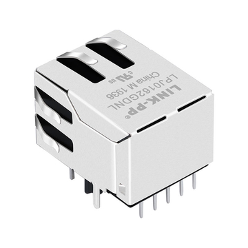 WE 7499211122A Compatibel LINK-PP LPJ0162GDNL 10/100 Base-T POE RJ45 vrouwelijke jack 1x1 poort lipje omlaag gele/groene led afbeelding 4