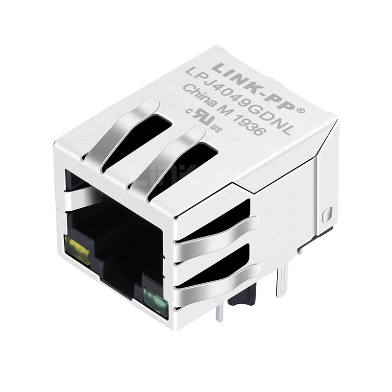 Wurth 7499211121A Compatible LINK-PP LPJ4049GDNL 10/100 Base-T Single Port POE RJ45 Connector with transformer Tab Down Yellow/Green Led
