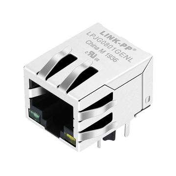 RD1-215BAM1A Compatible LINK-PP LPJG0801GENL 100/1000 Base-T Tab Down Green/Yellow Led Single Port 10 Pin RJ 45 Network Connection
