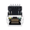 متوافق مع 48F-01GYD2NL LINK-PP LPJG0801GENL 100/1000 Base-T منفذ RJ45 مدمج سريع التوصيل مع مغناطيس، منفذ واحد، مؤشر LED أخضر/أصفر، صورة مصغرة 2