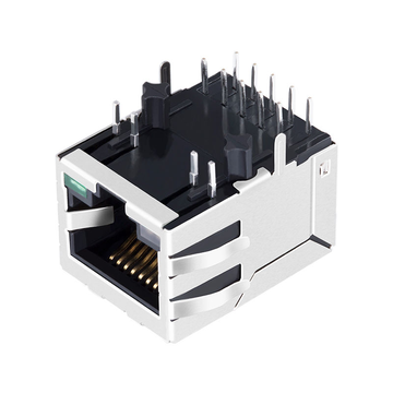 Совместимость с Tyco 1840434-5 LINK-PP LPJG0811G7NL 100/1000 Base-T Tab Down Green&Yellow/Green Led One Port Modular Connector RJ45 Magnetic image 3